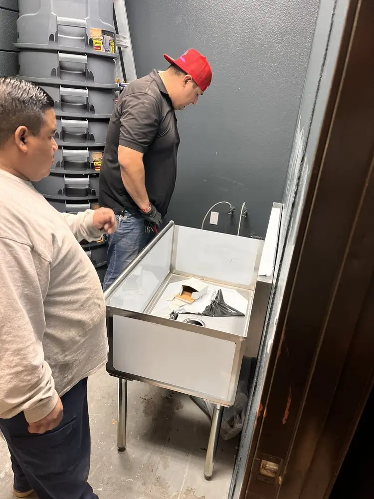 Commercial plumbing and sink installation in Sandy Boulevard